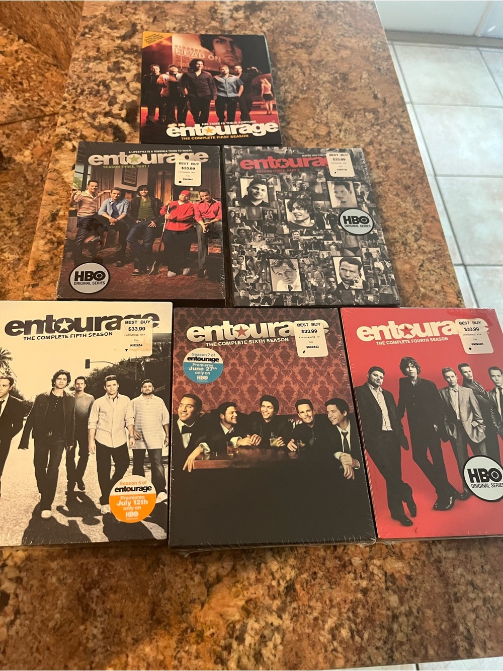 Entourage Complete DVD Box Set - Season 1, 3, 4, 5, 6
